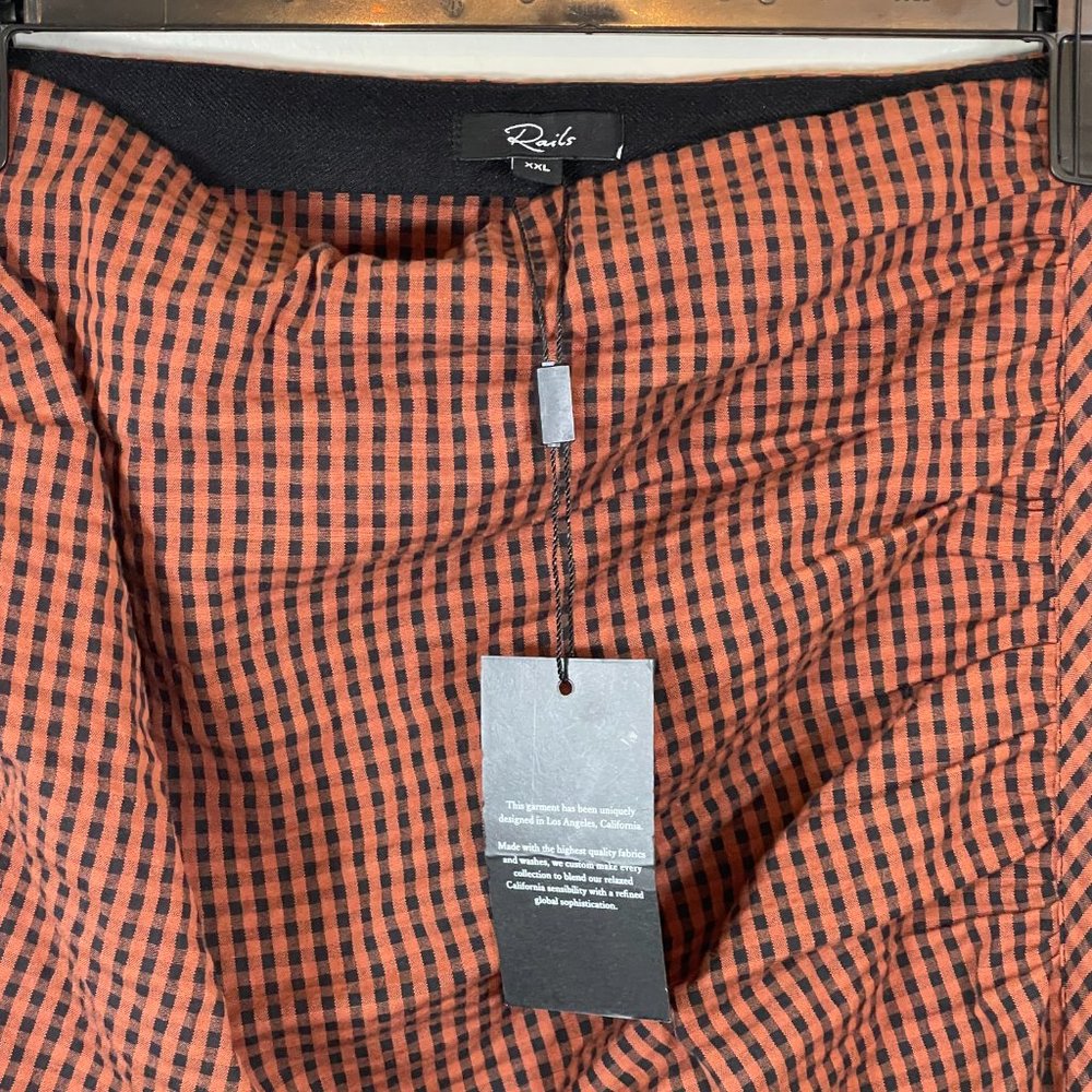 NWT Rails Luci Skirt in Russet Gingham - Picture 4 of 8